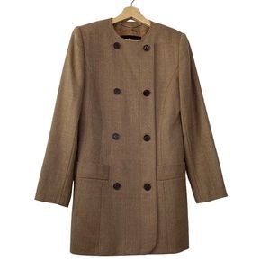 Louis Feraud Wool Cashmere Double Breasted Blazer.